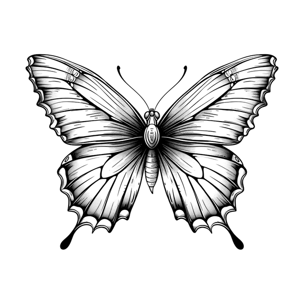 Butterfly tattoo flash design 10 — Apollo Tattoo Studio