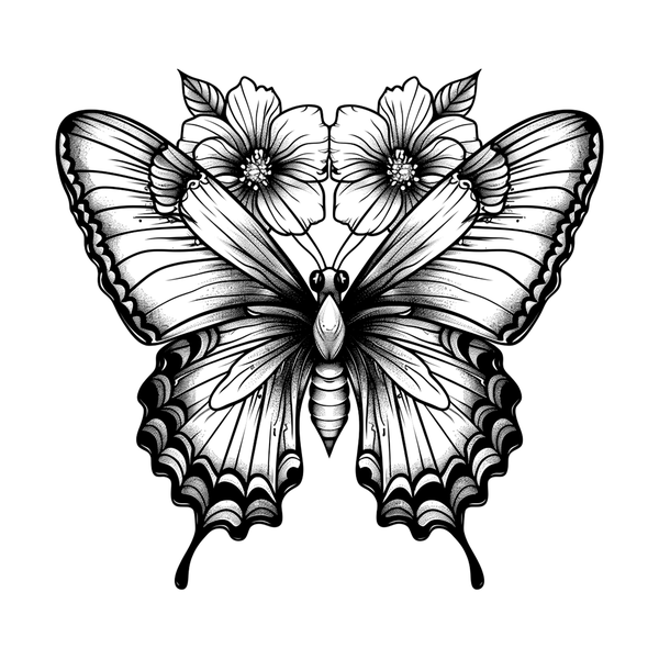 Butterfly tattoo flash design 15 — Apollo Tattoo Studio