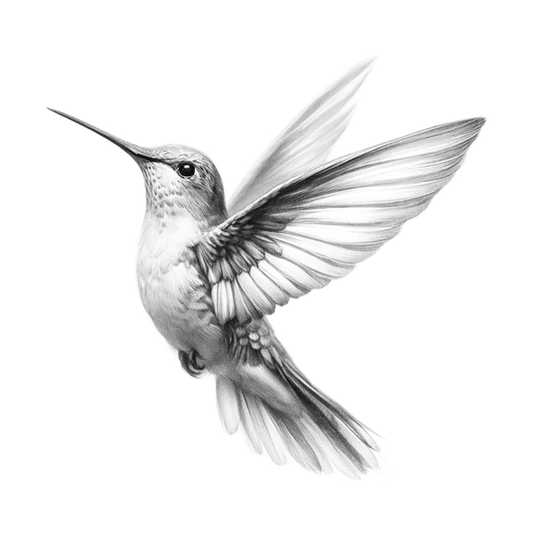 Hummingbird flash 1 — Apollo Tattoo Studio