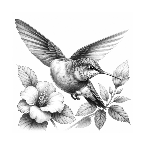 Hummingbird flash 5 — Apollo Tattoo Studio