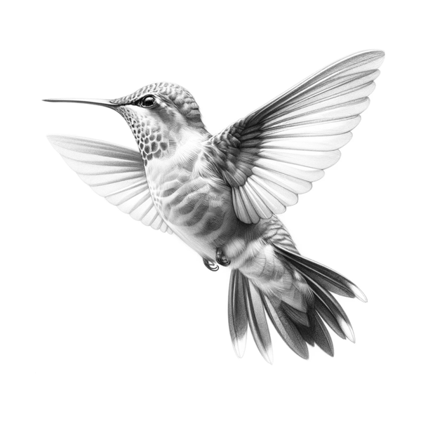 Hummingbird flash 8 — Apollo Tattoo Studio