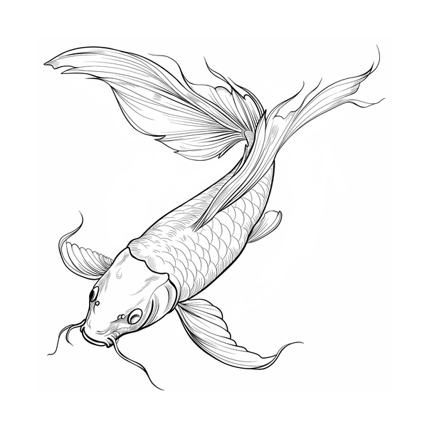 Koi fish flash 1 — Apollo Tattoo Studio