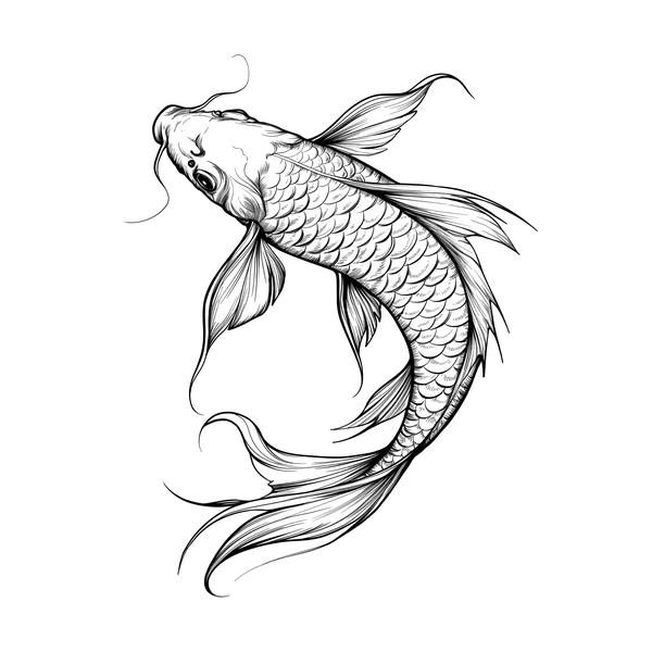 Koi fish flash 2 — Apollo Tattoo Studio