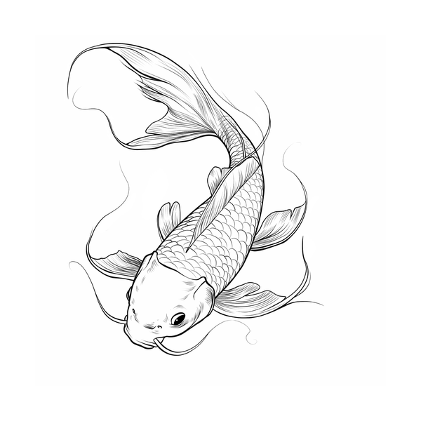 Koi fish flash 3 — Apollo Tattoo Studio