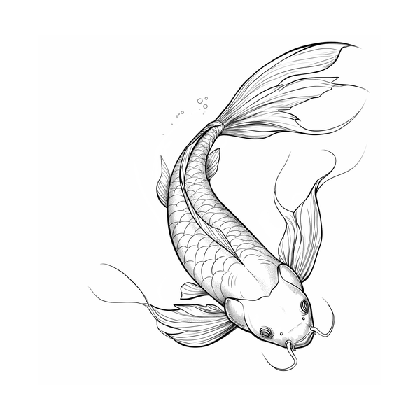 Koi fish flash 6 — Apollo Tattoo Studio