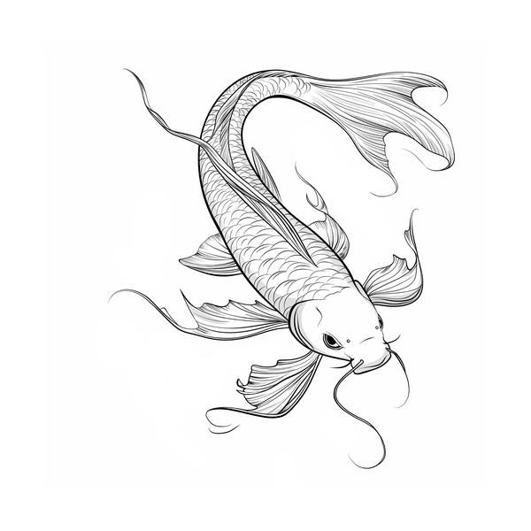 Koi fish flash 9 — Apollo Tattoo Studio