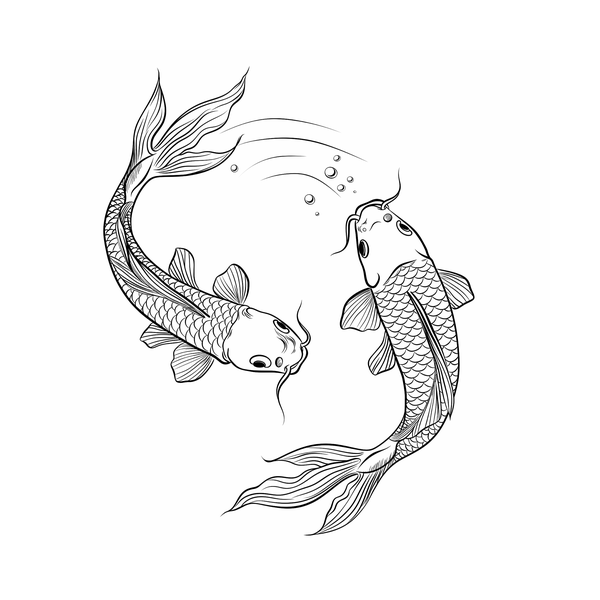 Koi fish flash 10 — Apollo Tattoo Studio