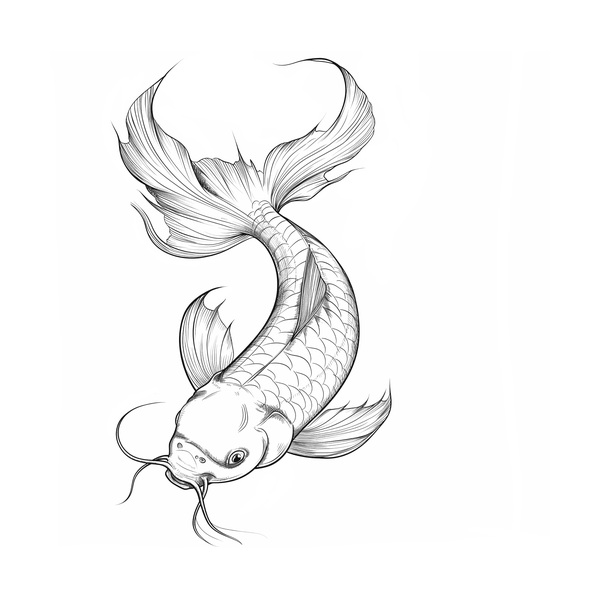 Koi fish flash 12 — Apollo Tattoo Studio