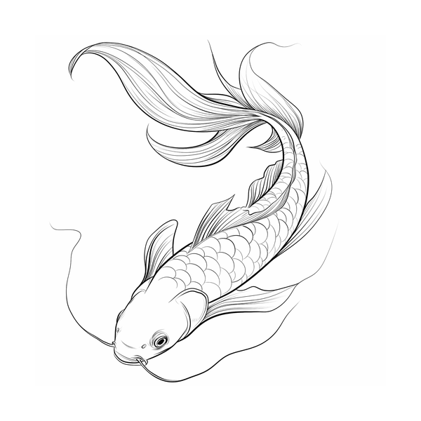 Koi fish flash 13 — Apollo Tattoo Studio