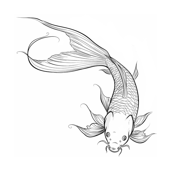 Koi fish flash 14 — Apollo Tattoo Studio