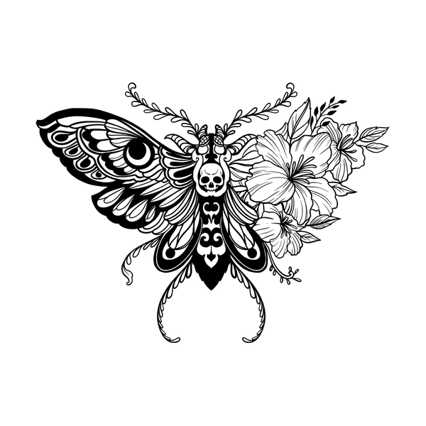 Moth flash 10 — Apollo Tattoo Studio