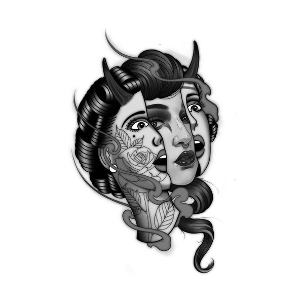 Neo-traditional flash 12 — Apollo Tattoo Studio