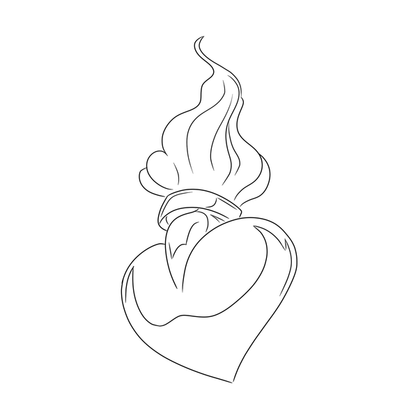 Sacred heart flash 12 — Apollo Tattoo Studio