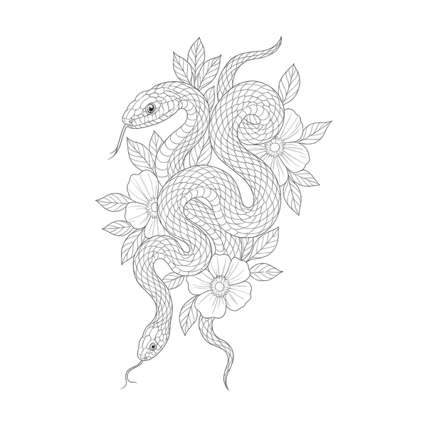 Snake flash 10 — Apollo Tattoo Studio