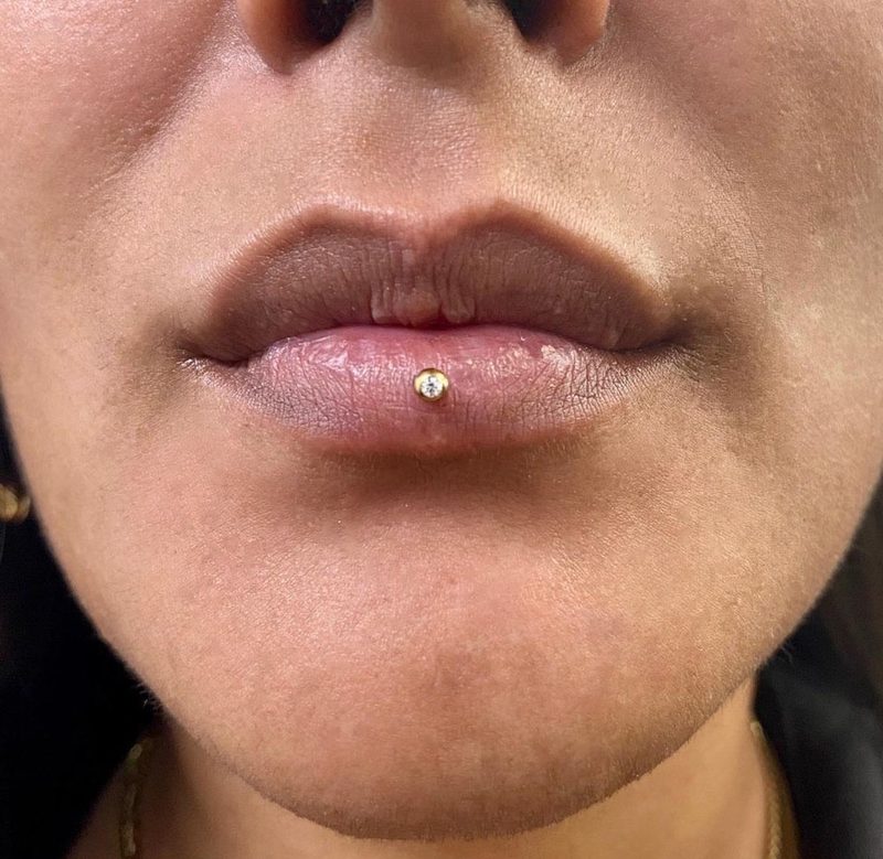 Lip piercing at Apollo — Apollo Tattoo & Piercing Studio 9