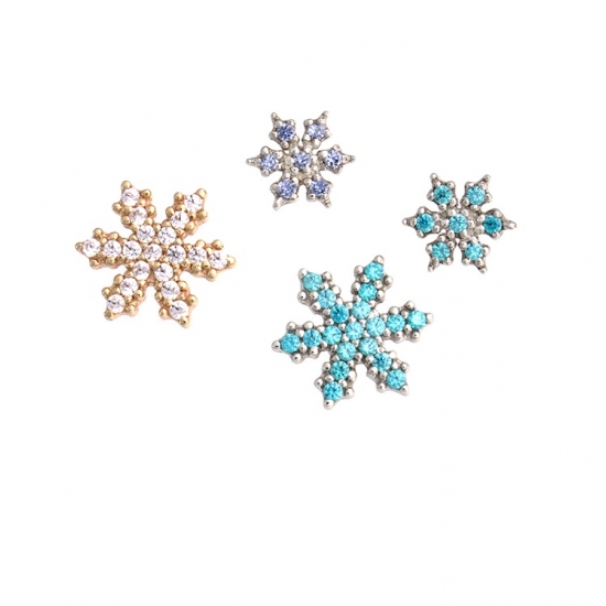 Micro Pave Snowflake