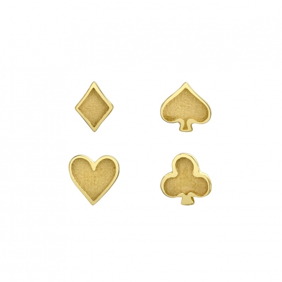 Sandblasted Card Suits