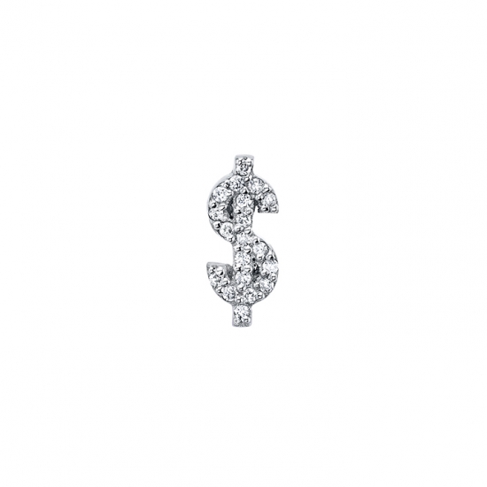 Micro Pave $ Symbol