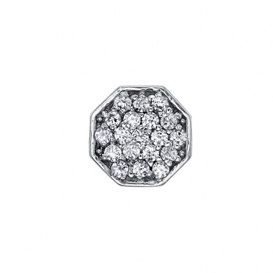 Micro Pave Octagon