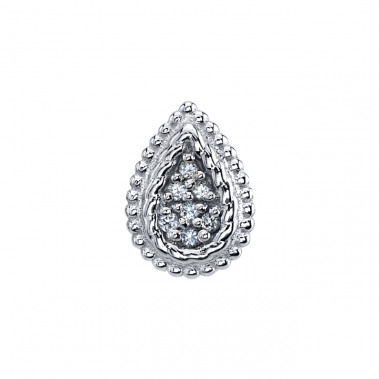 Kendra Pave Pear - Small