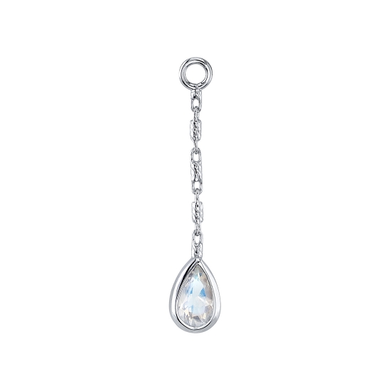 Miranda chain with pear bezel