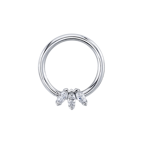 Marquise fan ring