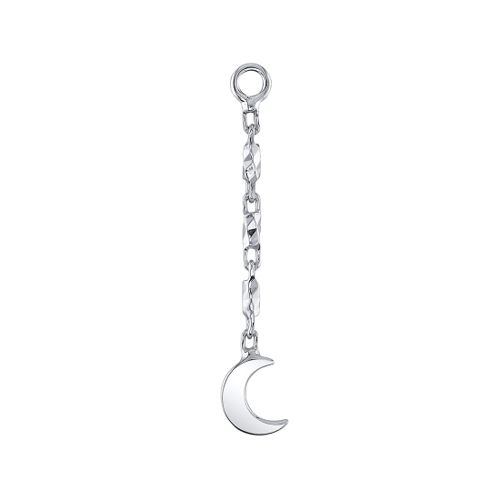 MOON CHARM WITH LAGO CHAIN