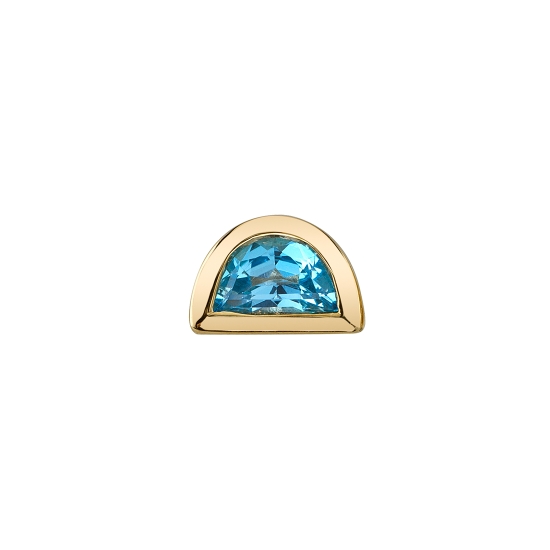 HALF MOON BEZEL - 5X3MM GEM