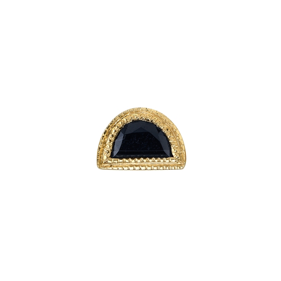 MILGRAIN HALF MOON - 3X2MM GEM