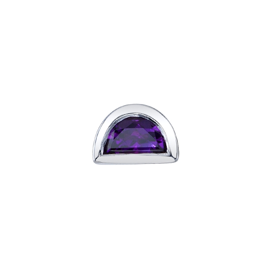 Half Moon Bezel - 4x2.5mm Gem