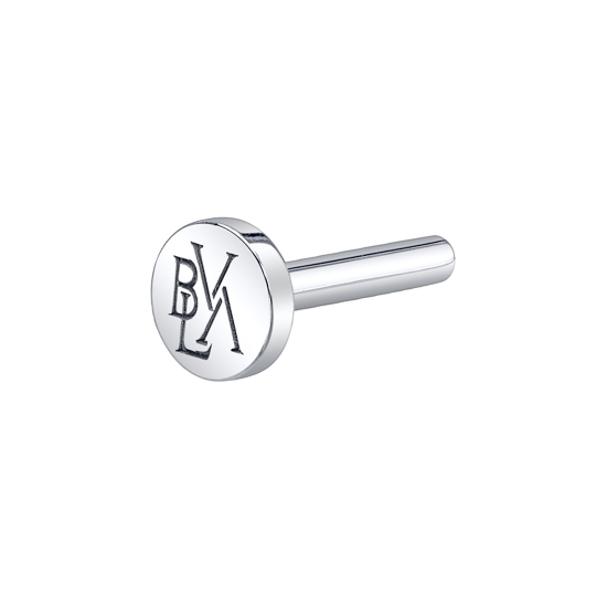 Monogram Threaded Labret Post