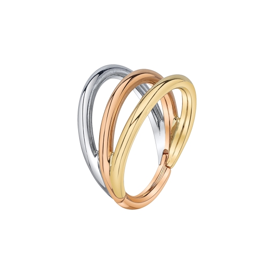 TRI-TONE TRIPLE ILLUSION RING