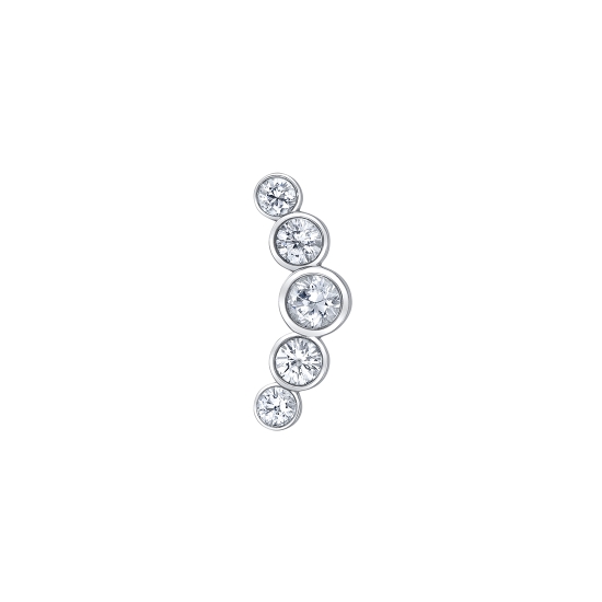 5 GEM GRADUATING CURVED BEZEL CLUSTER