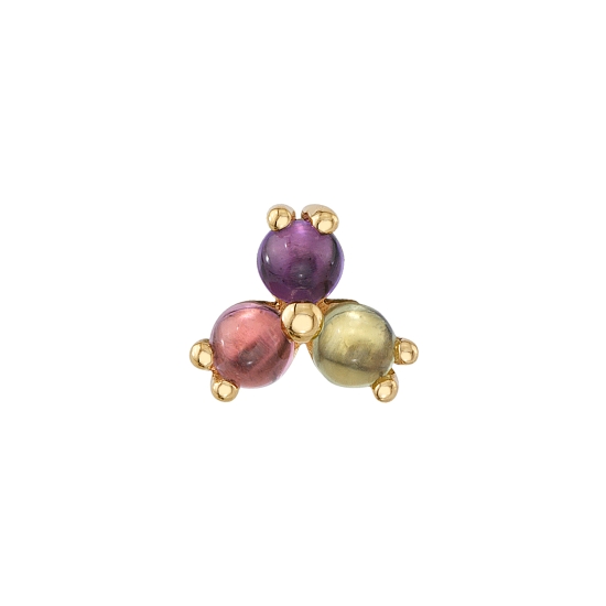CABOCHON TRI PRONG CLUSTER