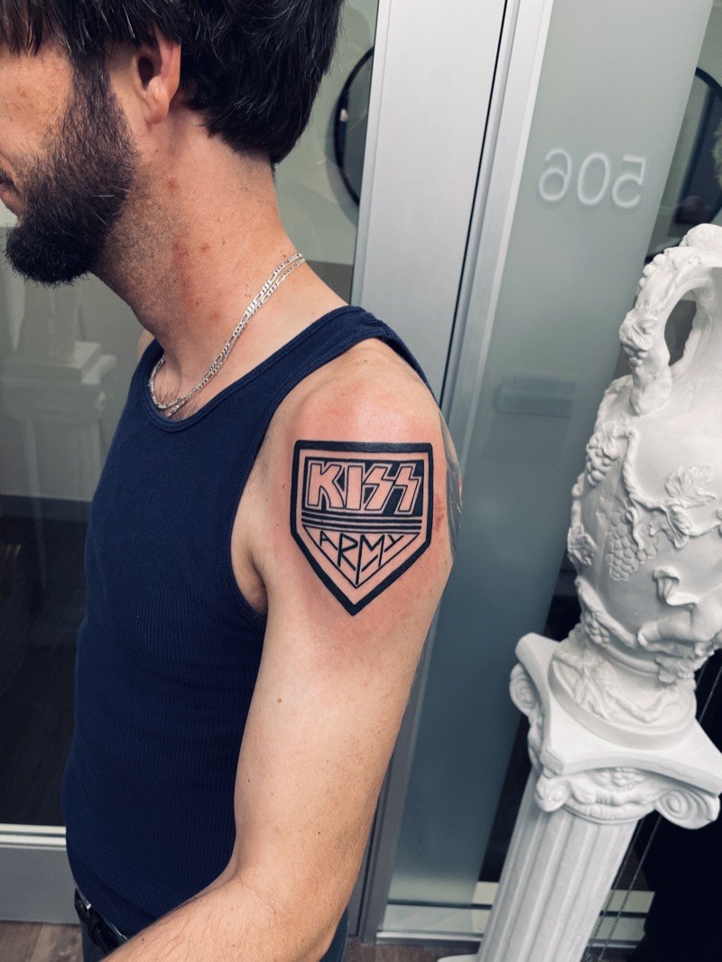 Blackwork cover-up tattoo