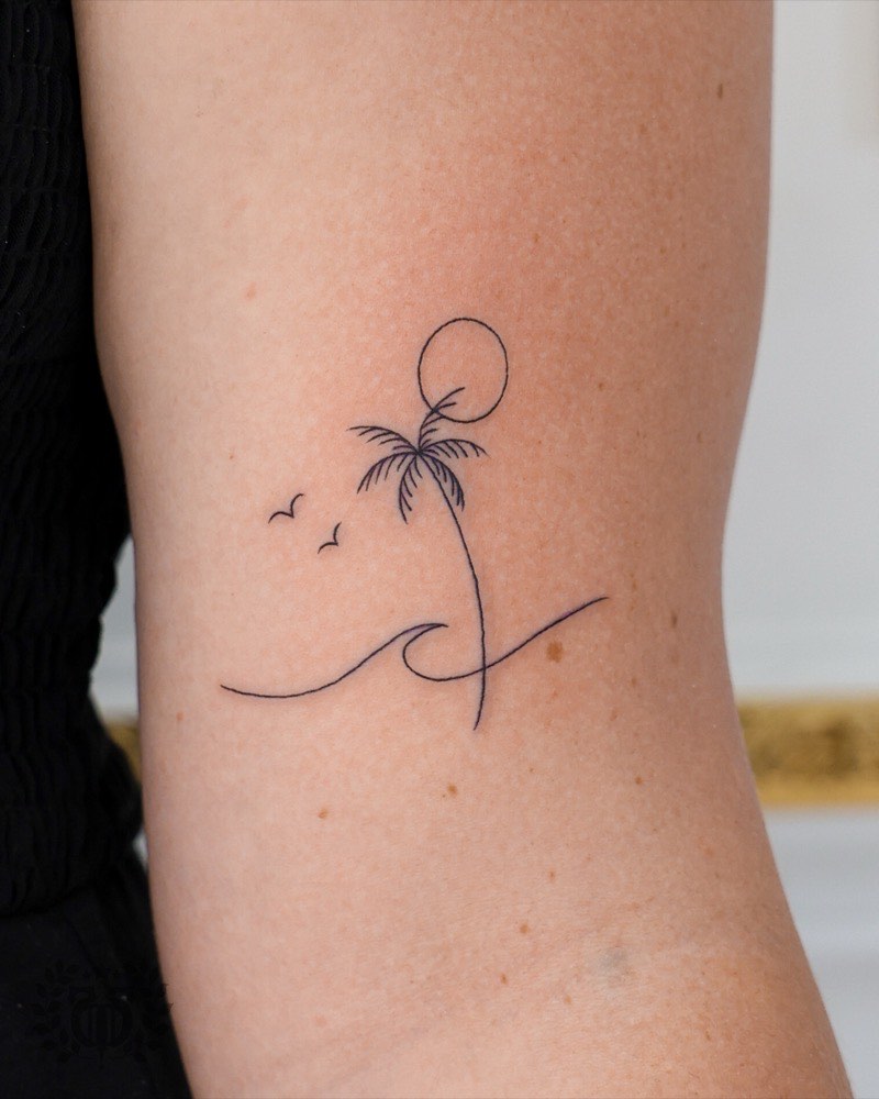 Neo-traditional color tattoo — ornamental piece with expanded palette