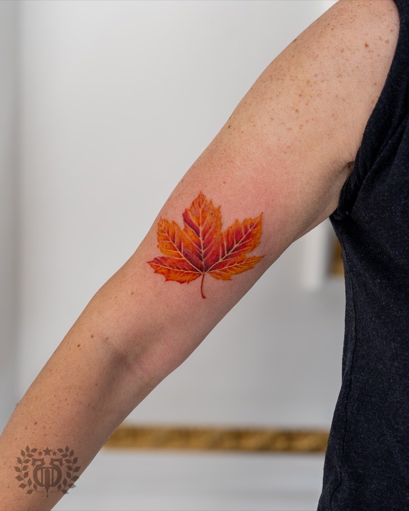 Japanese traditional tattoo — hannya with spider lily
