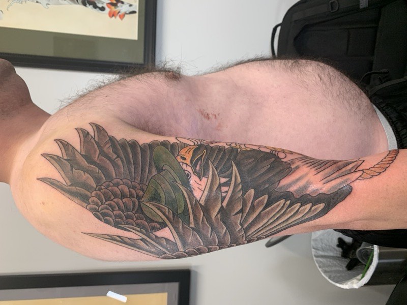 Traditional anchor tattoo — iconic maritime motif
