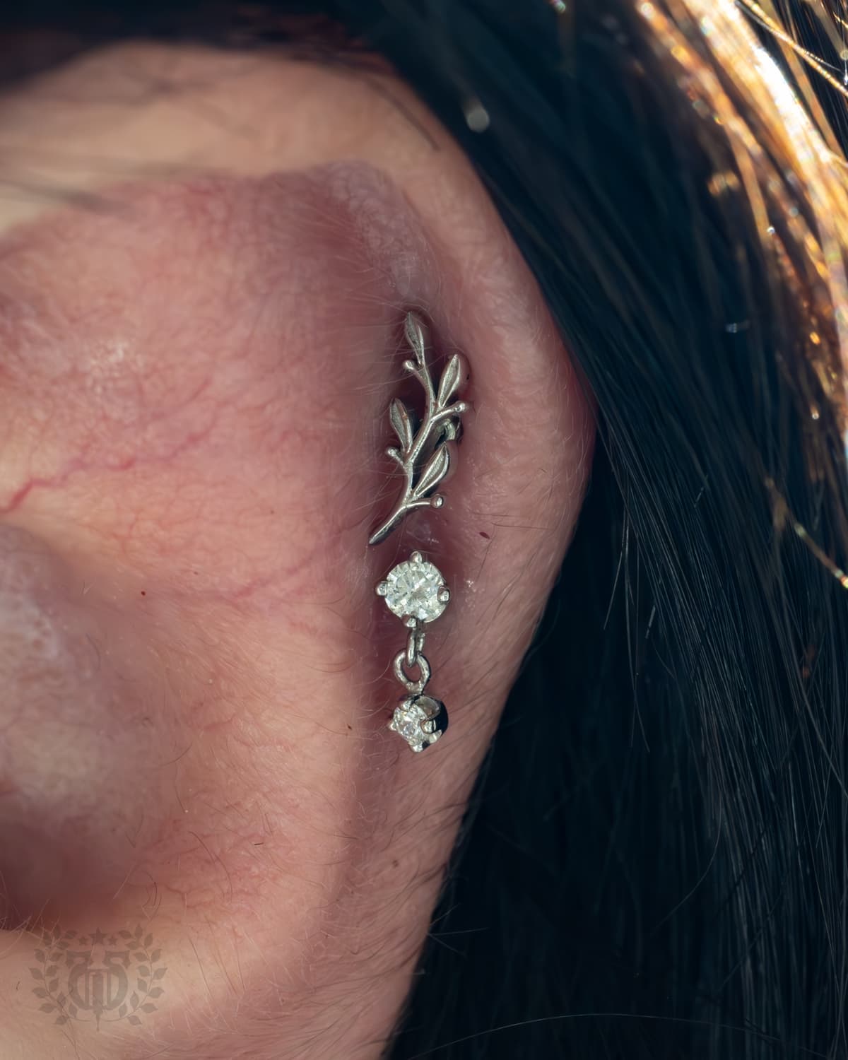 Blue Mason kids ear piercing portfolio work at Apollo Studio Los Angeles