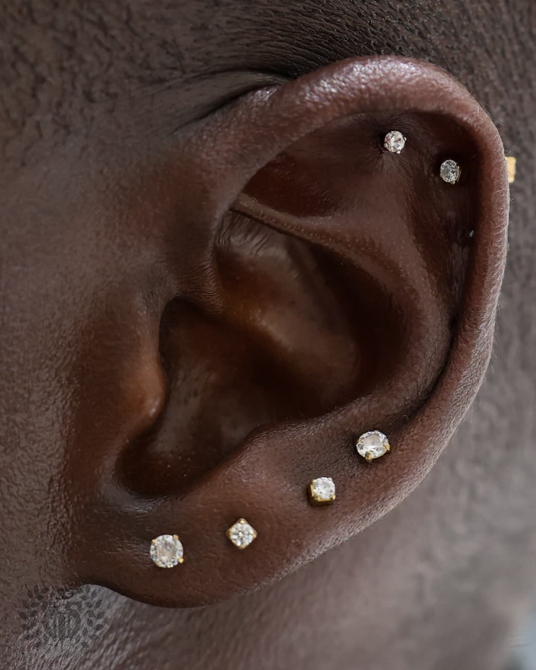 Bunny Vogt kids ear piercing portfolio work at Apollo Studio Los Angeles