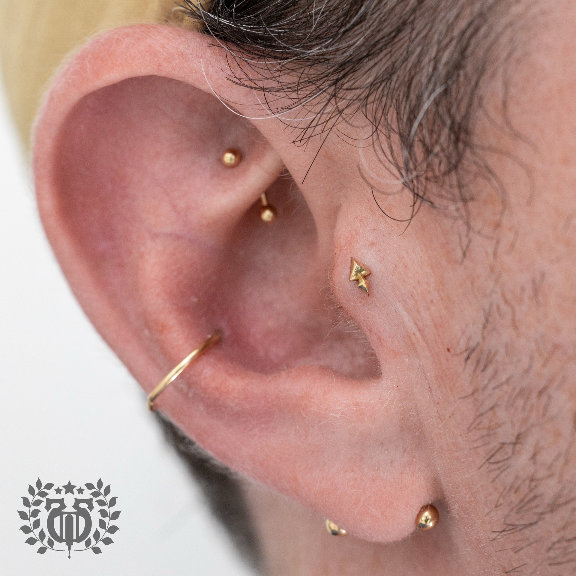 Conch piercing at Apollo Studio Los Angeles