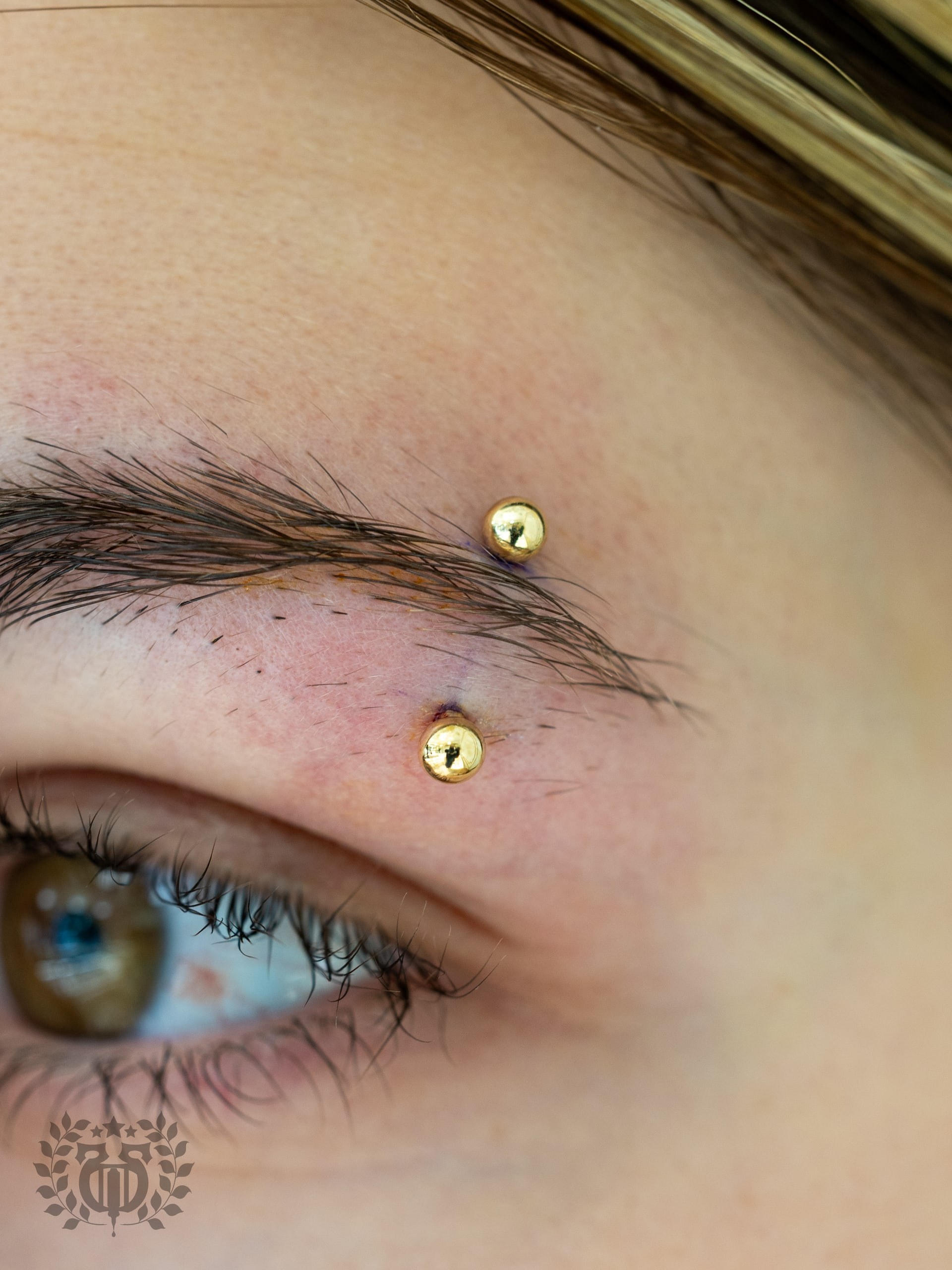 Eyebrow piercing at Apollo Studio Los Angeles