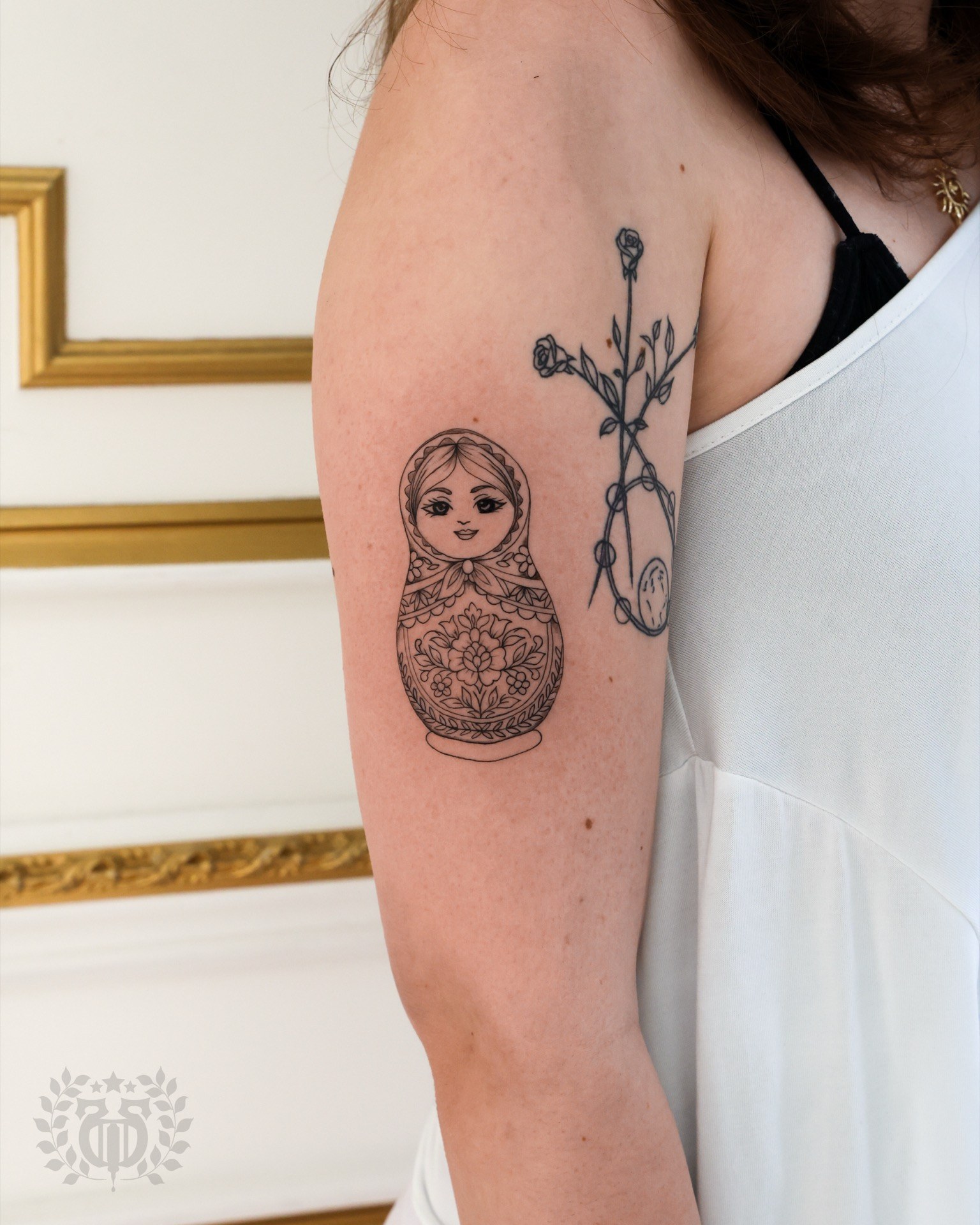 Feminine floral tattoo at Apollo Studio Los Angeles