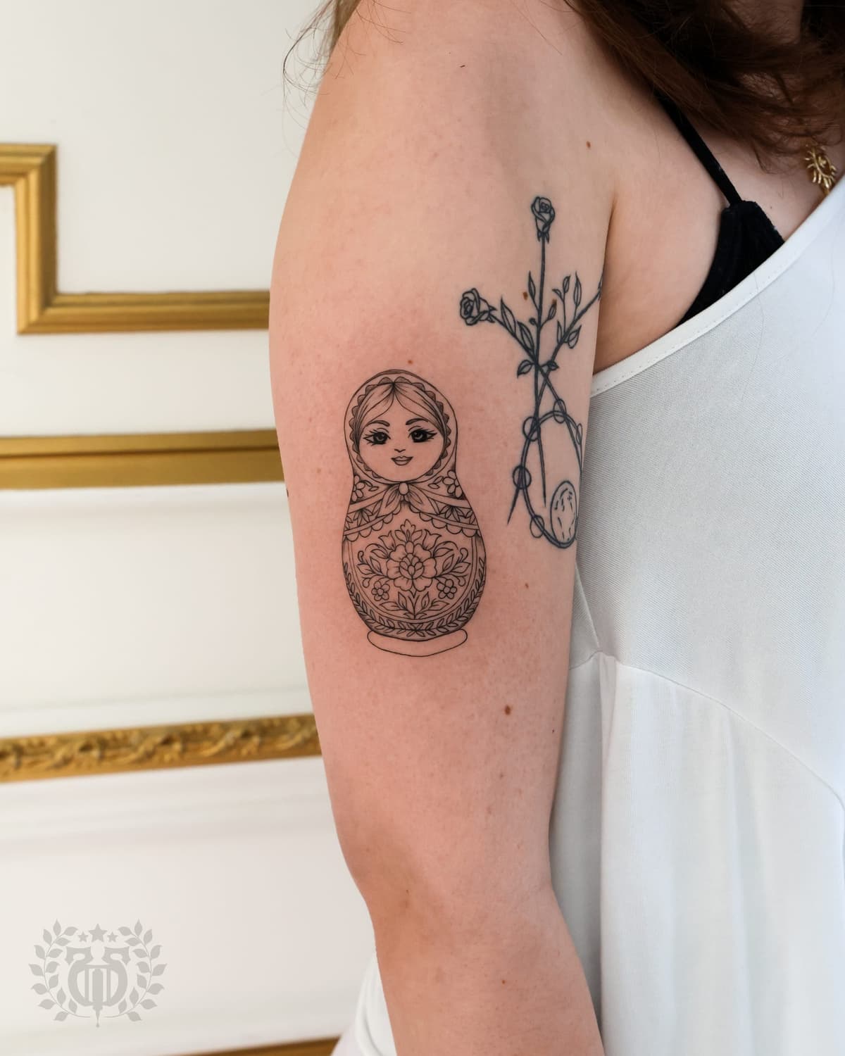 Micro realism fine line tattoo