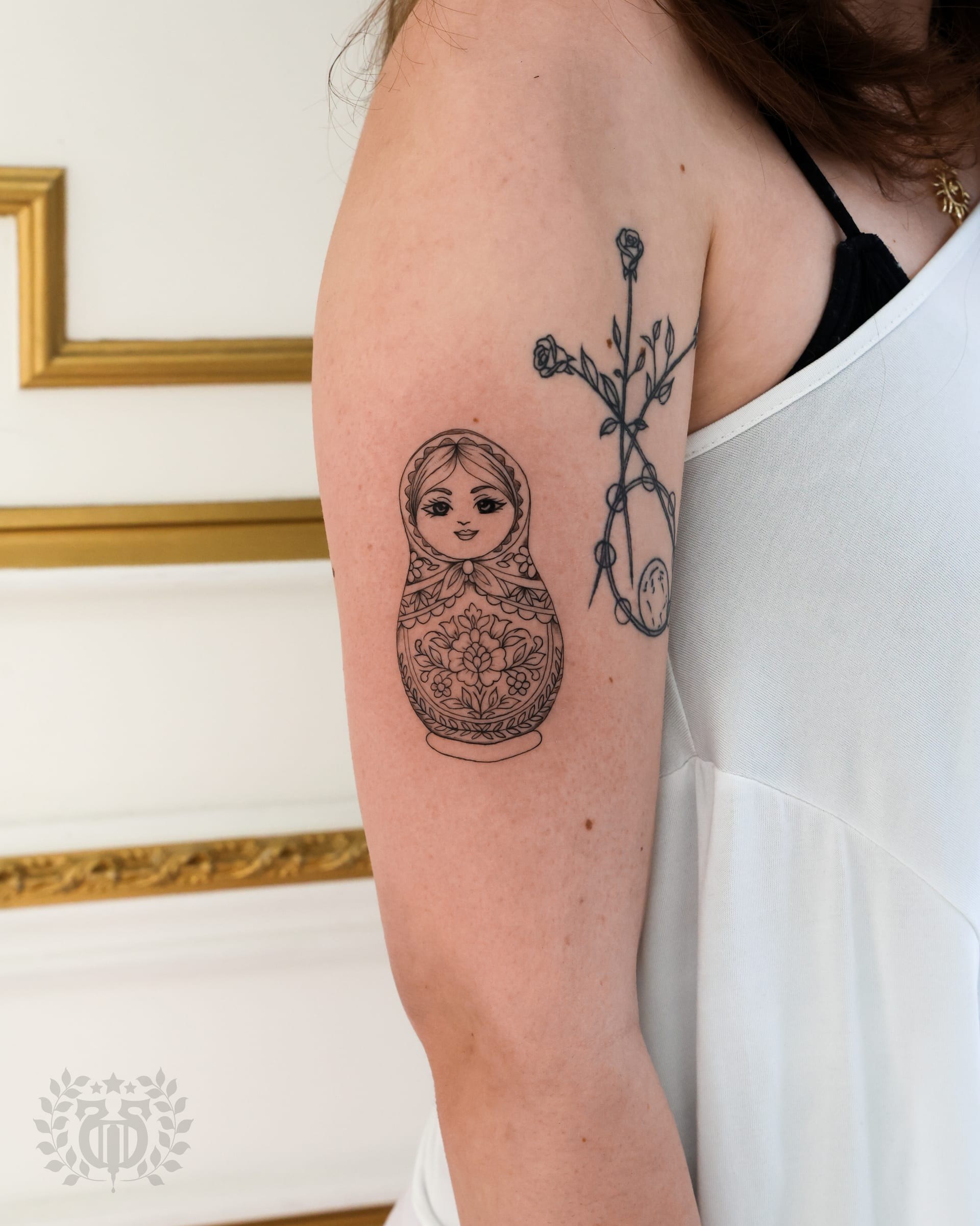 Micro realism fine line tattoo