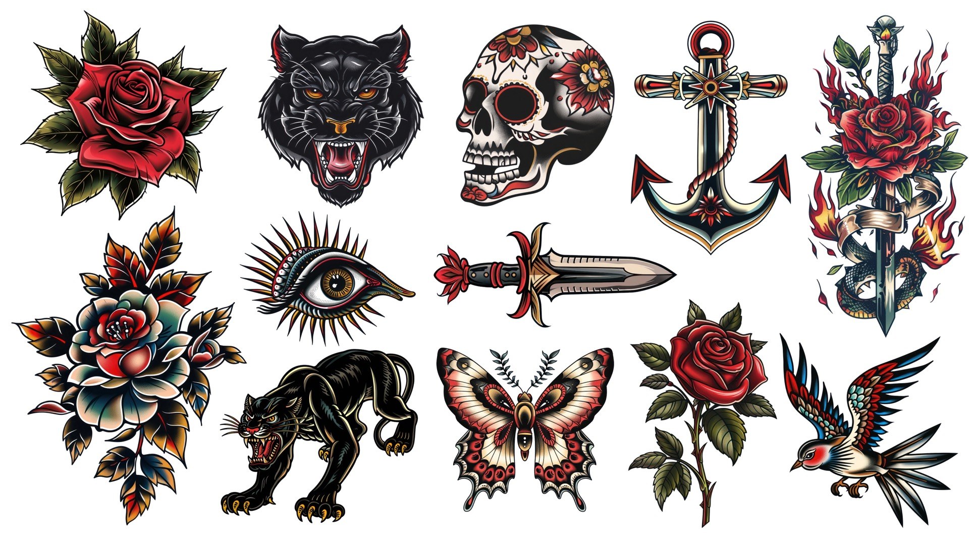 Flash tattoo design at Apollo Studio Los Angeles