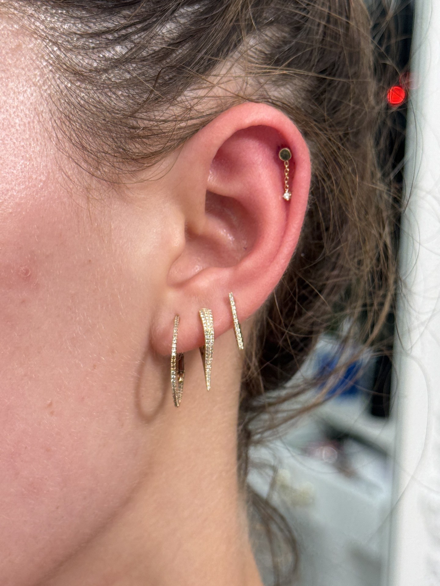 Helix piercing at Apollo Studio Los Angeles