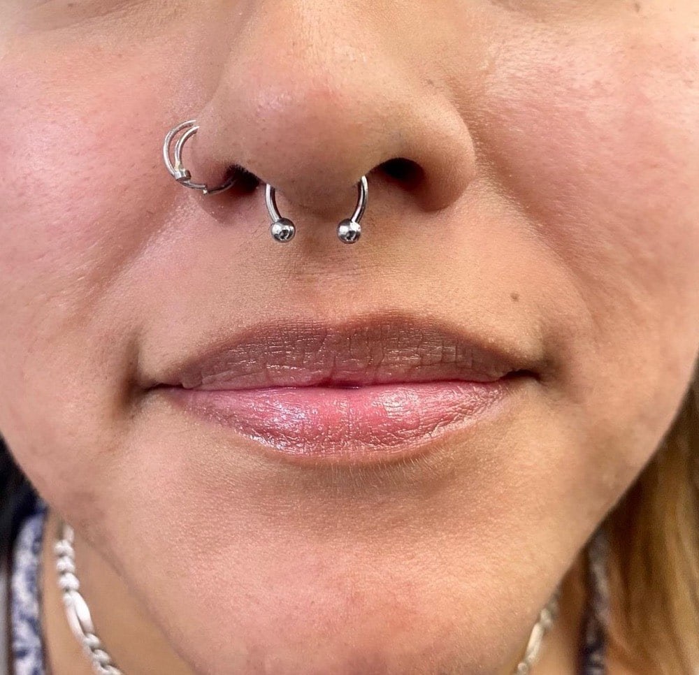 Septum piercing at Apollo Studio Los Angeles