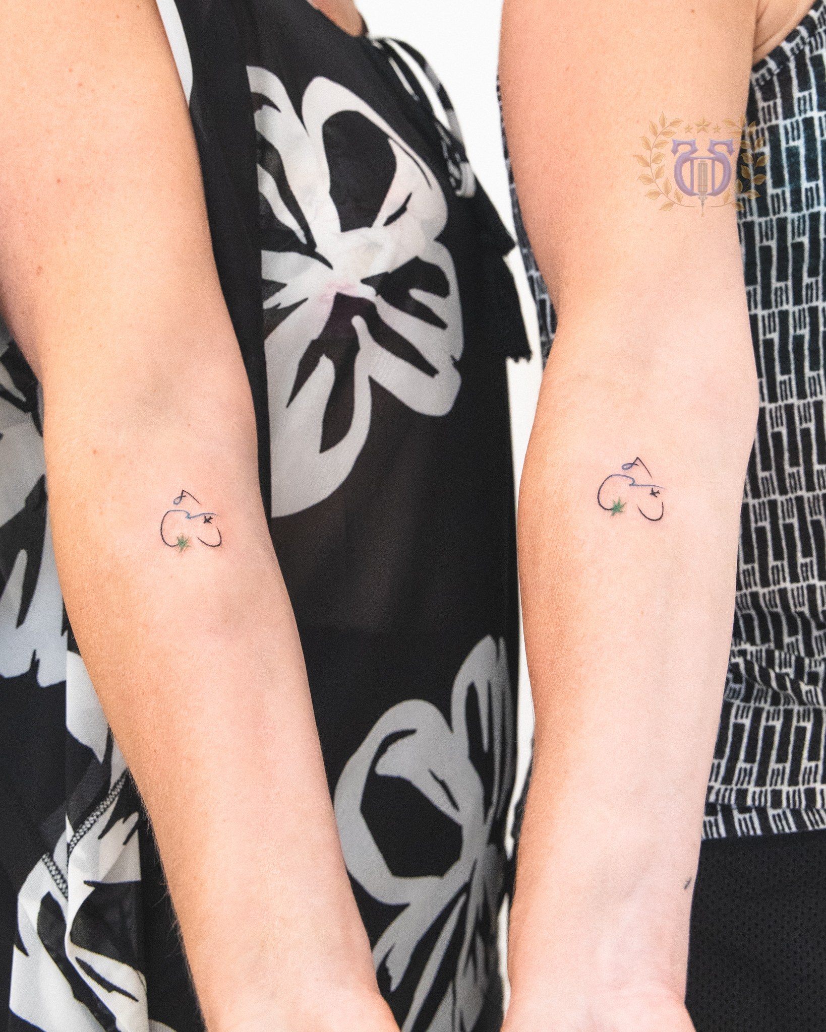 Minimalist fine-line tattoo at Apollo Studio Los Angeles