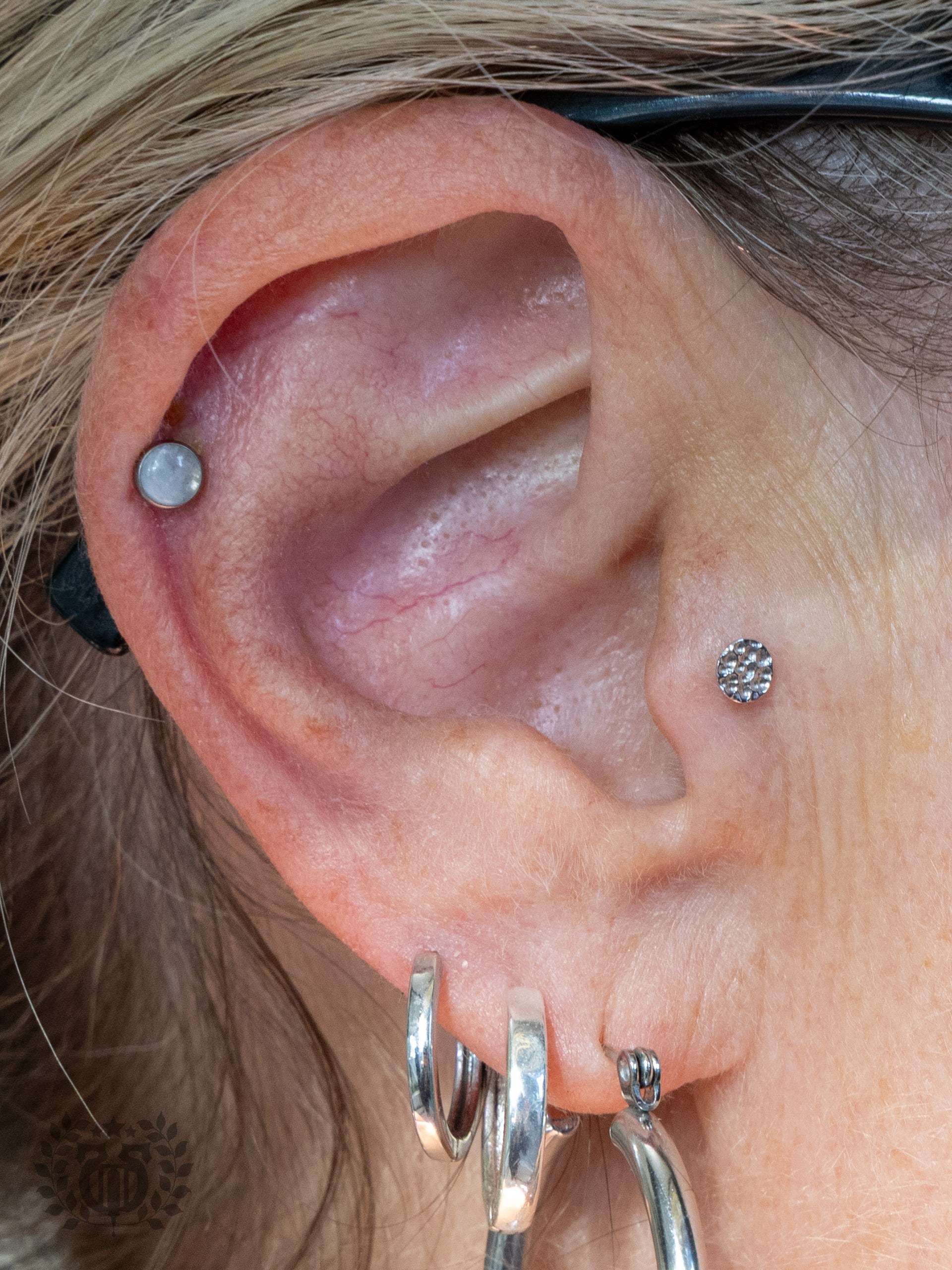 Tragus piercing at Apollo Studio Los Angeles